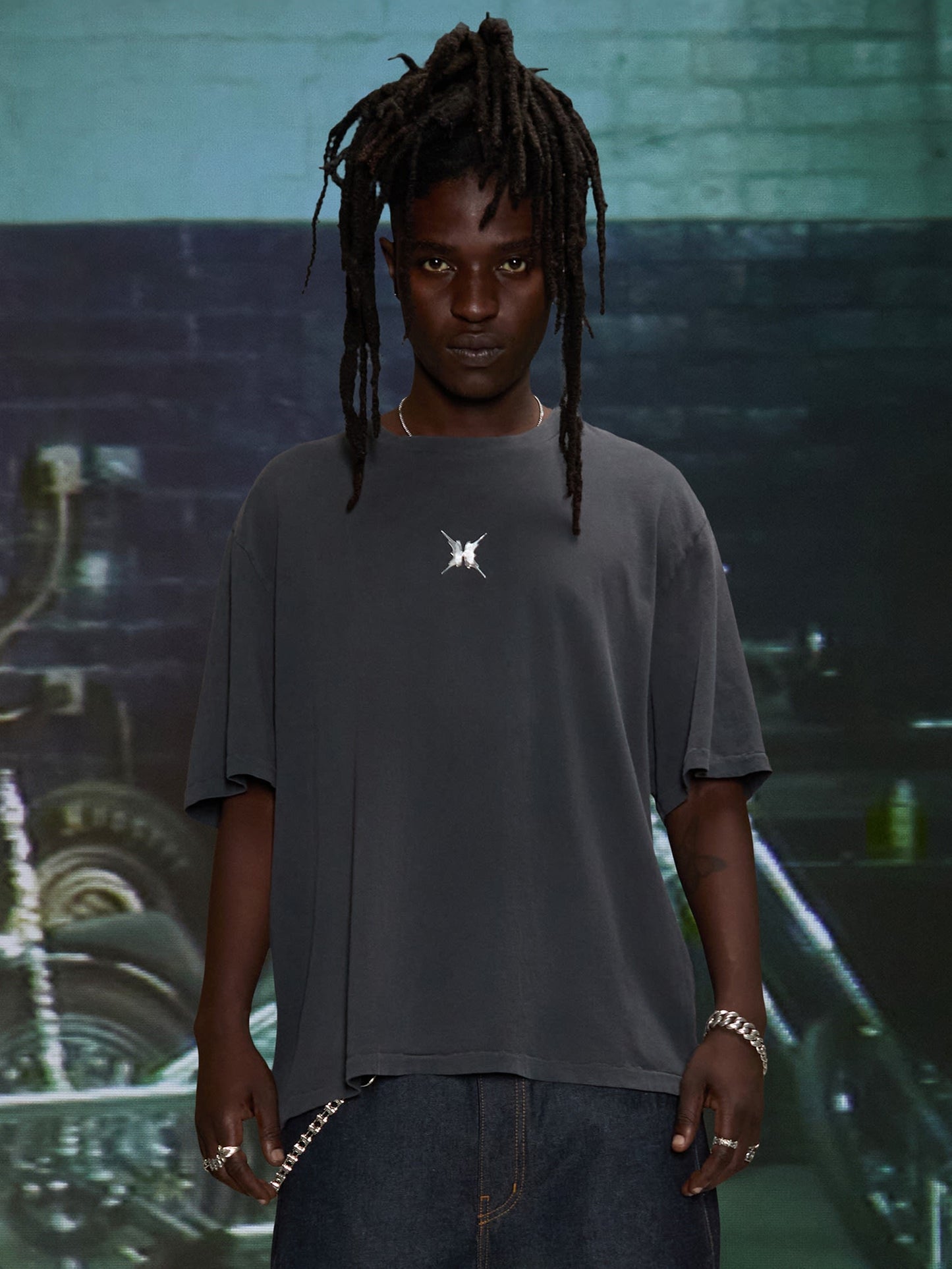 HARDSTONE Metallic Logo Tee