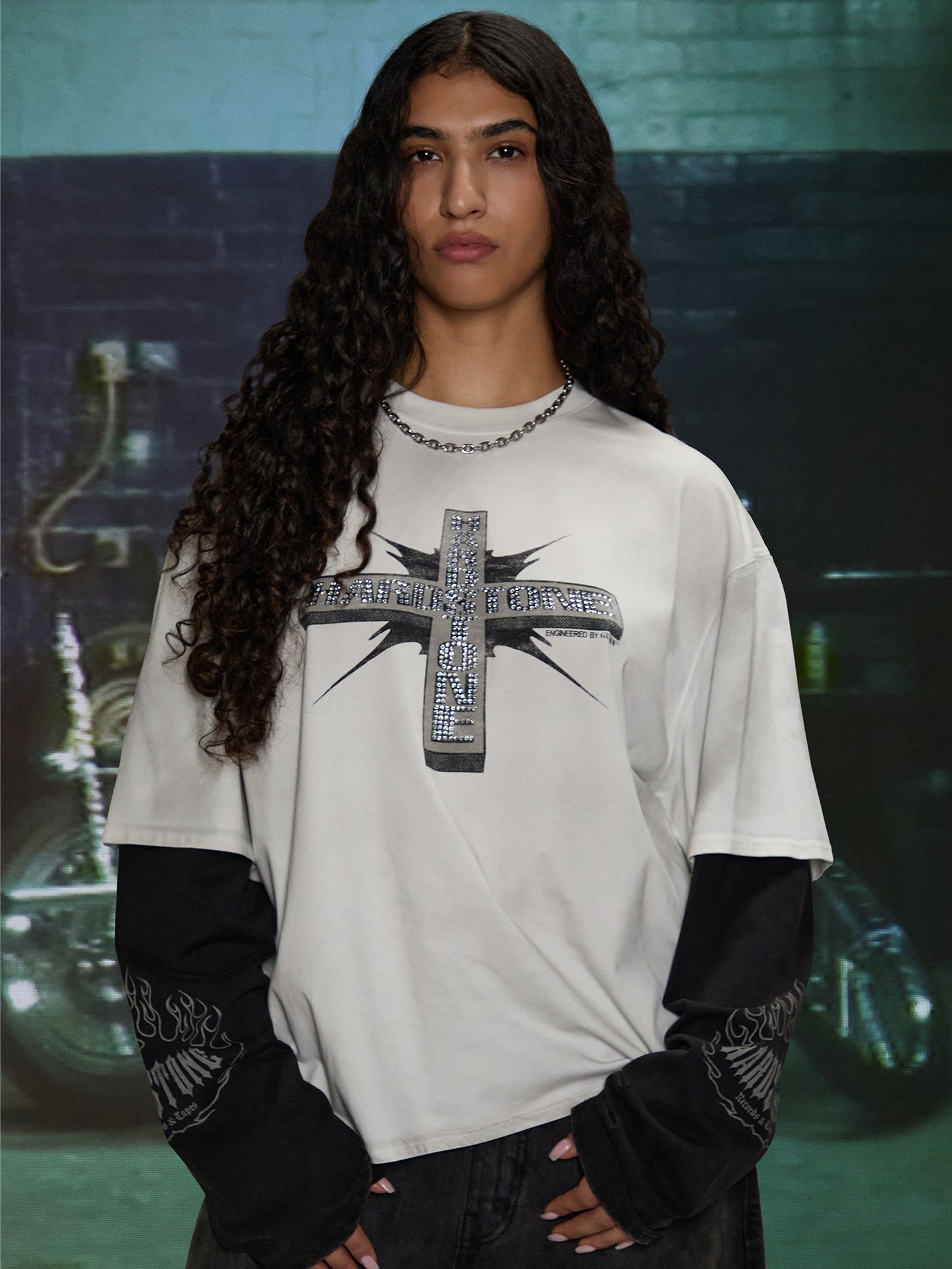 HARDSTONE Layered Long-Sleeve Tee