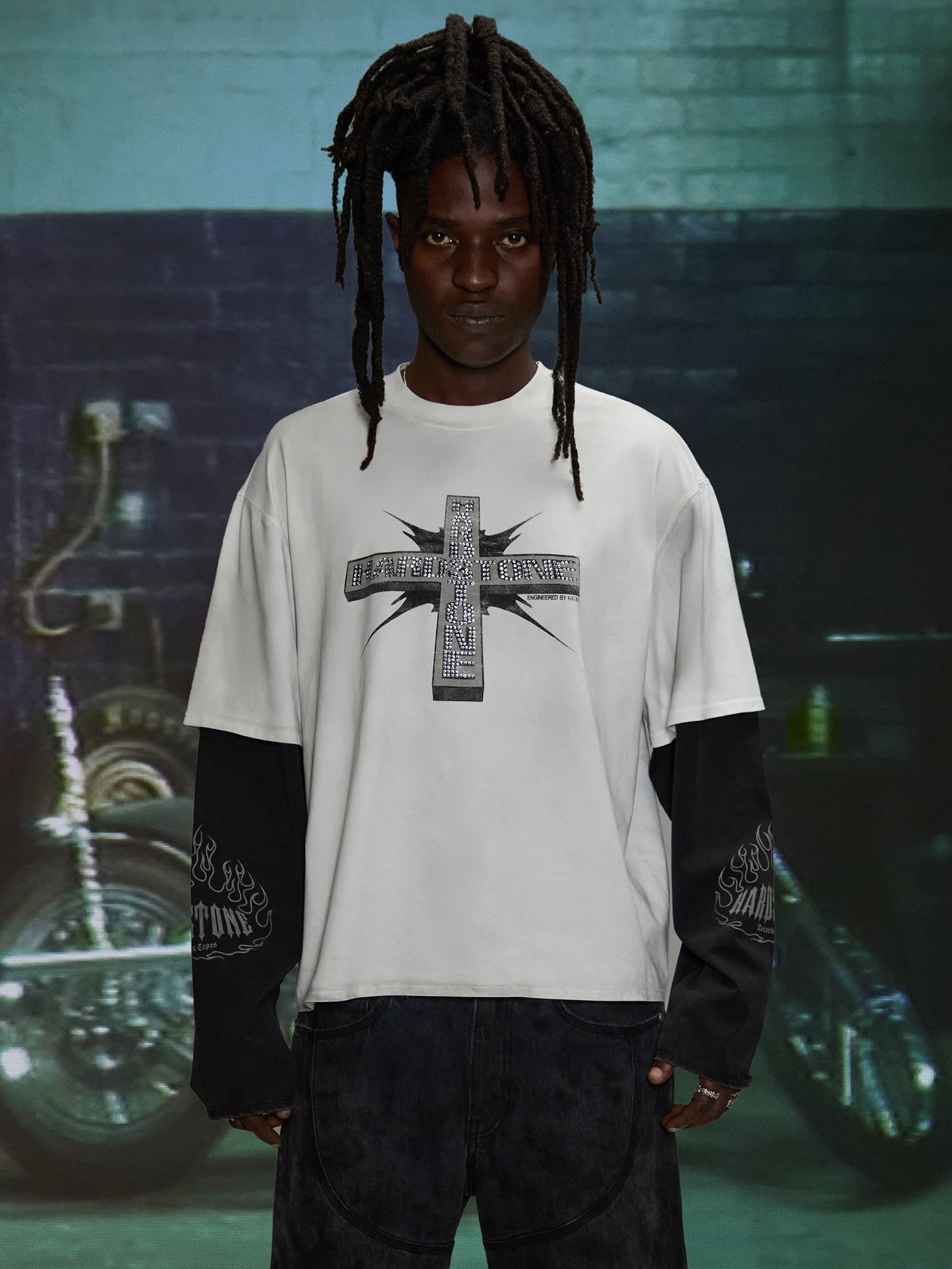 HARDSTONE Layered Long-Sleeve Tee