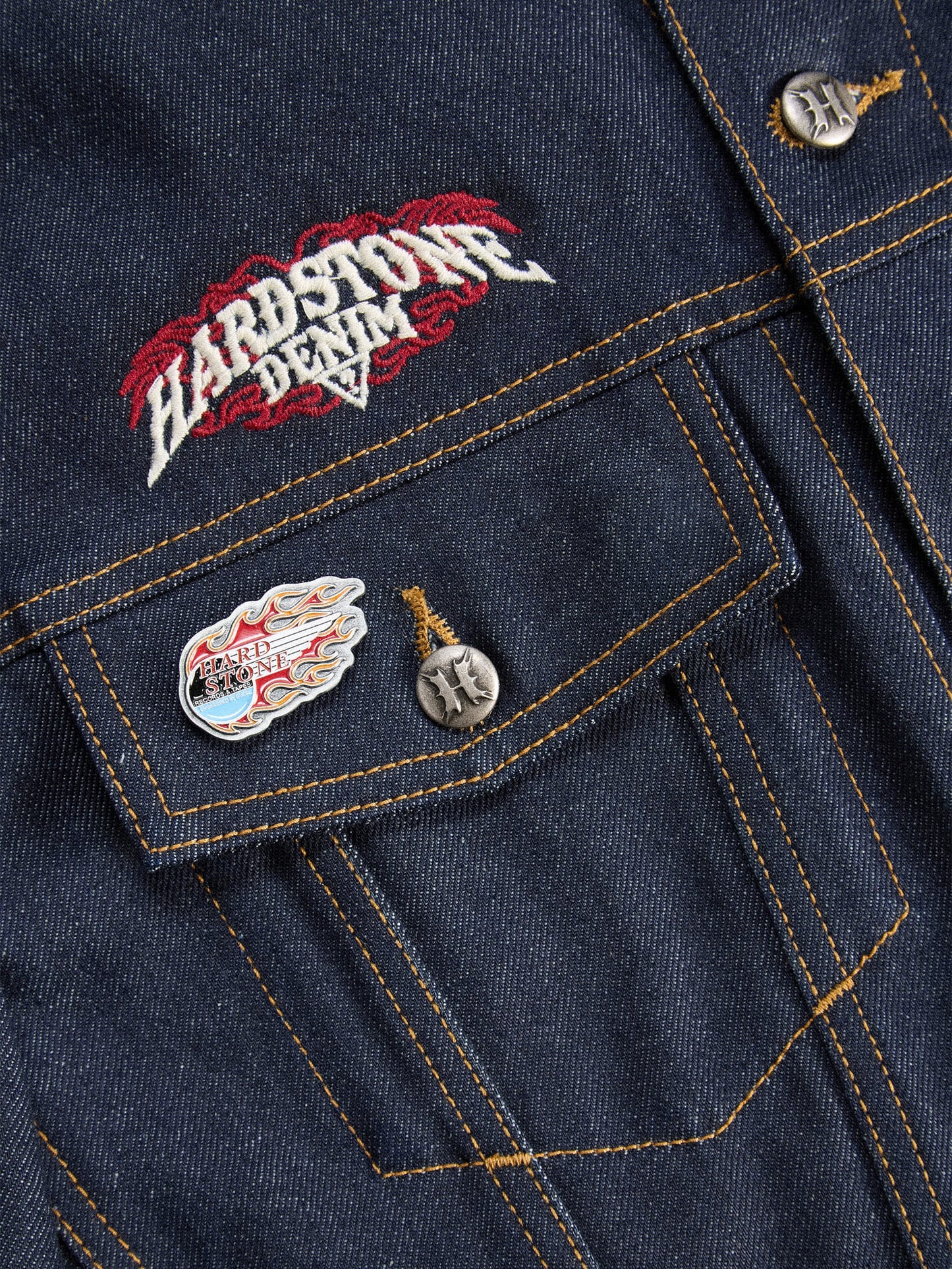 HARDSTONE Records & Tapes Pin