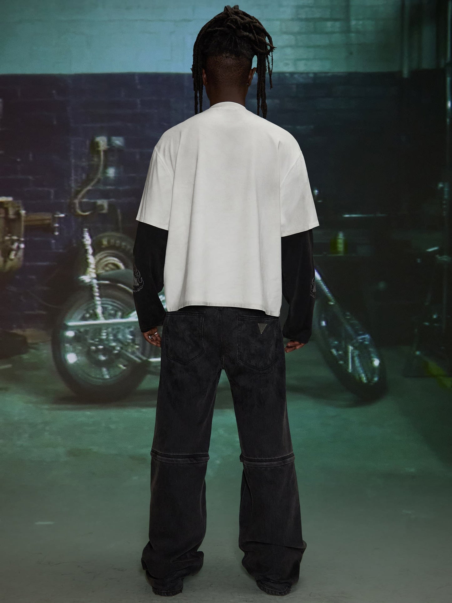 HARDSTONE Layered Long-Sleeve Tee