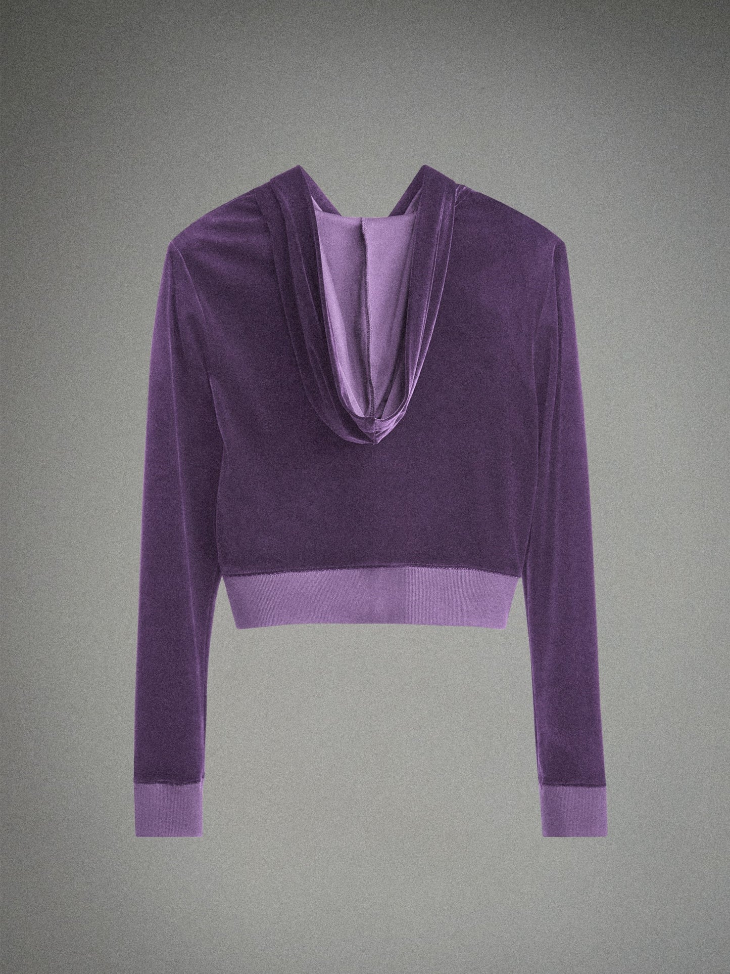 HARDSTONE Velour Zip-Up Hoodie